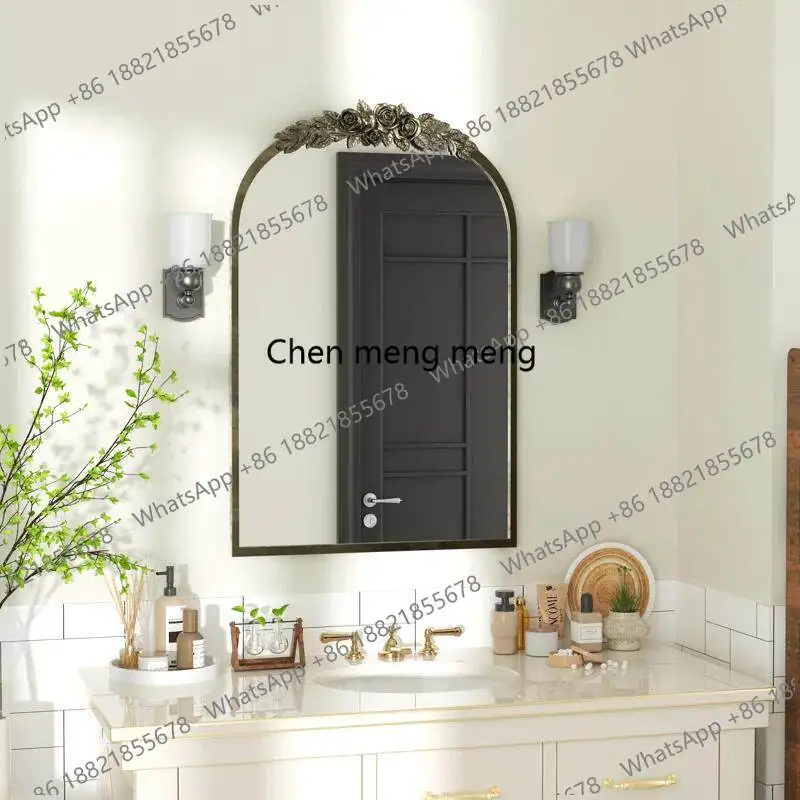 

retro full body, home wall-mounted full-length mirror, floor-to-ceiling clothing store change, simple decorative mirror
