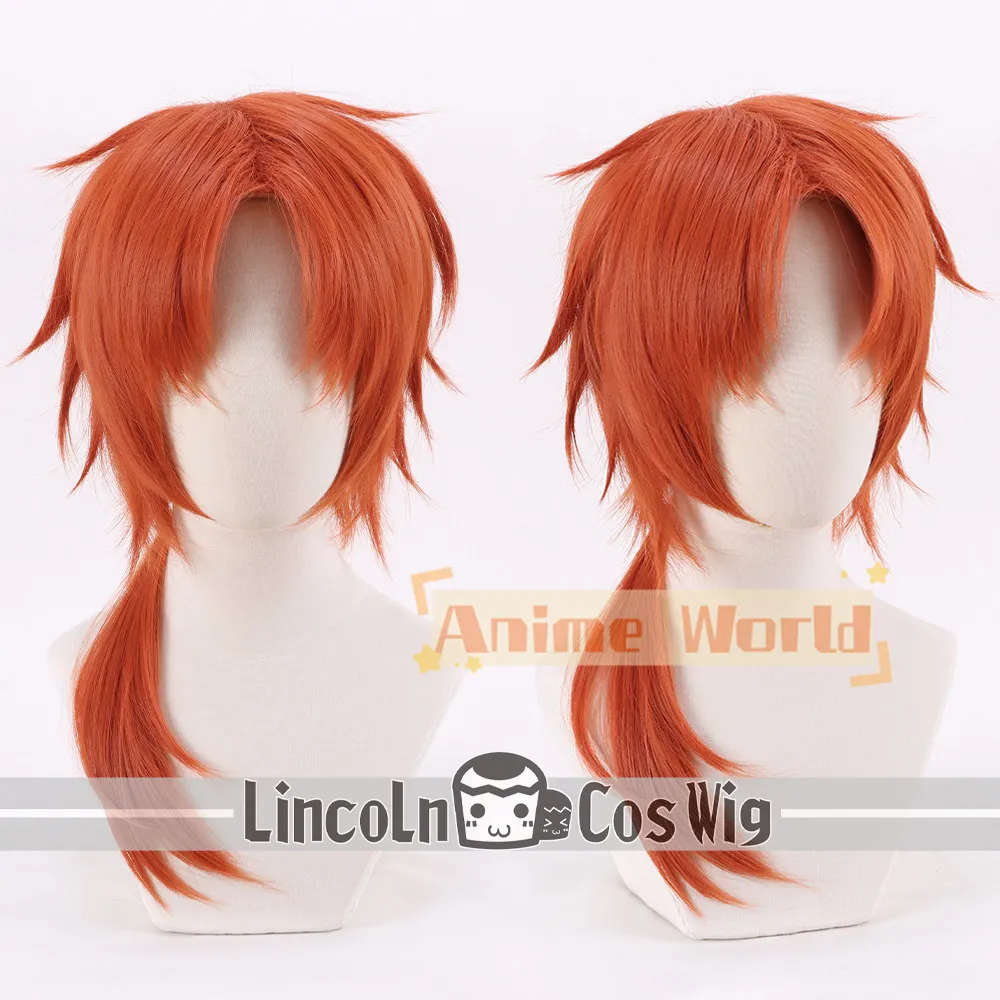 

Anime Ensemble Stars Leo Tsukinaga Cosplay Wig Halloween Carnival Party Props Synthetic Hair Heat Resistant Fiber + Wig Cap
