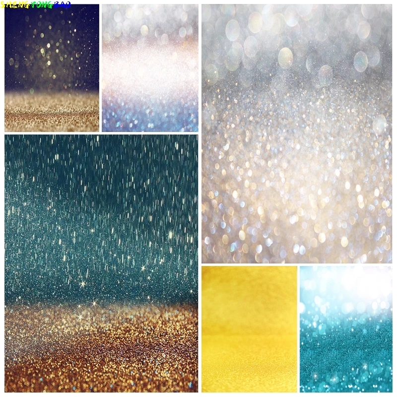 

Vinyl Custom Fantasy Glitter Star Polka Dot Light Bokeh Photography Backdrop Birthday Party Child Photo Background TGZ-S4