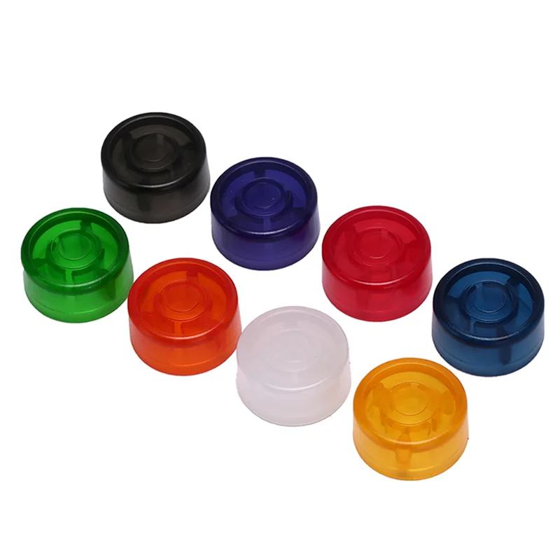 20Pcs Colorful Guitar Effect Pedal Footswitch Topper Foot Nail Cap Protection Cap for Guitar Effect Pedal Protection Cap