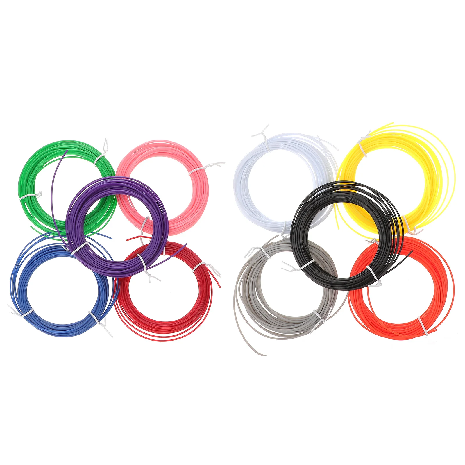 10 قطعة من البلاستيك ثلاثية الأبعاد خيوط القلم عبوات المواد الراقية توافق قوي ألوان حية سهلة الاستخدام للمشروعات الإبداعية ذاتية الصنع