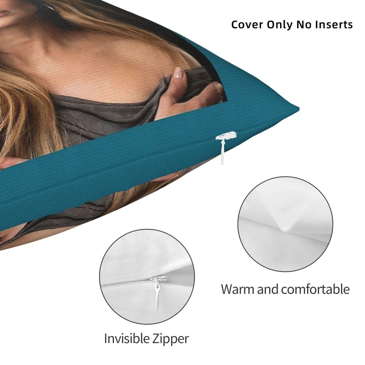 جينيفر لوبيز المغني ساحة المخدة البوليستر الكتان المخملية المطبوعة البريدي ديكور غطاء وسادة المنزل