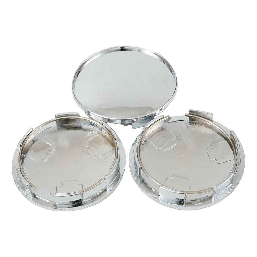 4pcs Car Wheel Center Cap 63mm 68mm Universal Chrome Silver ABS Accesorios Coche Car Wheel Center Hub Cap Cover Kit