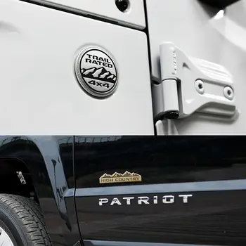 吉普車3D金屬徽章車身後備箱雪山設計貼紙,適用於自由俠、指南者、大切諾基、牧馬人、愛國者、盧比肯車型 8 最佳銷售 吉普叛逆者(Jeep Renegade)的配件 - №8