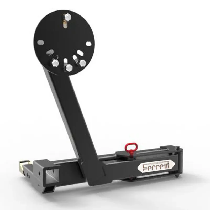 Universal SUV Spare Tire Carrier - 2-Inch Hitch Mount Spare Tire Rack for Off-Road & Towing