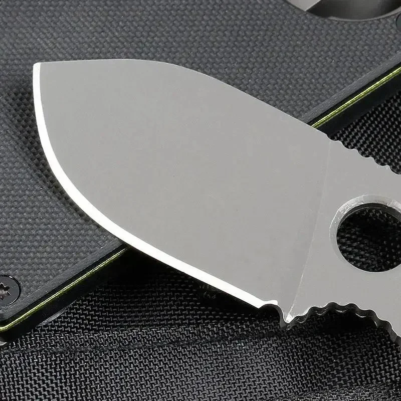 New 3.5 Inch EDC Portable Pocket Knife with Scabbard Stainless Steel Card Knife for Self Defense Multi-function Keychain knife