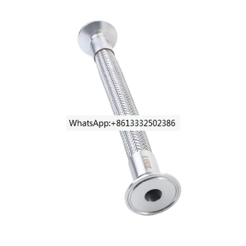 304 sanitary grade stainless steel fast fitting hose clamp, disc type metal woven corrugated pipe, special for food and medicine