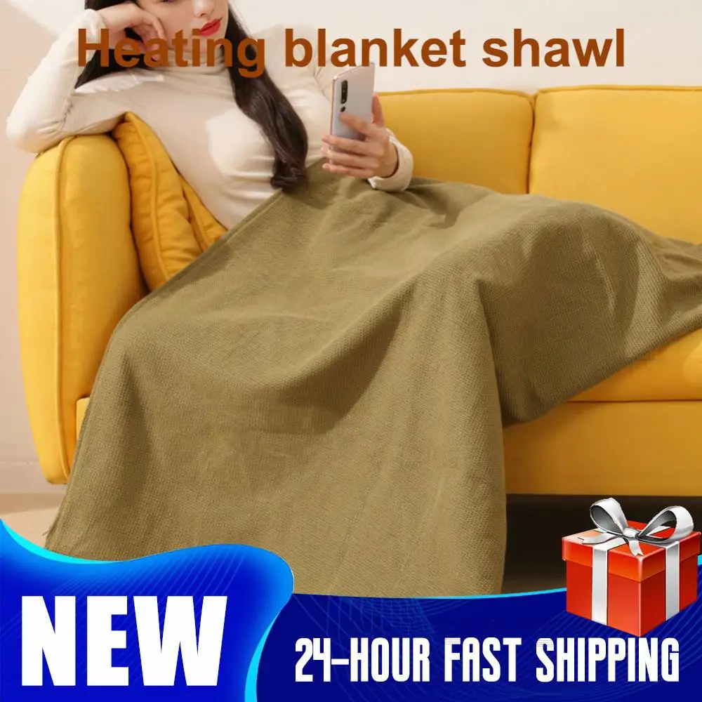 

Multifunctional Electric Blanket USB Winter Shawl Blanket 3 Levels Fast Heating Blanket Washable Warm Blanket for Home Office