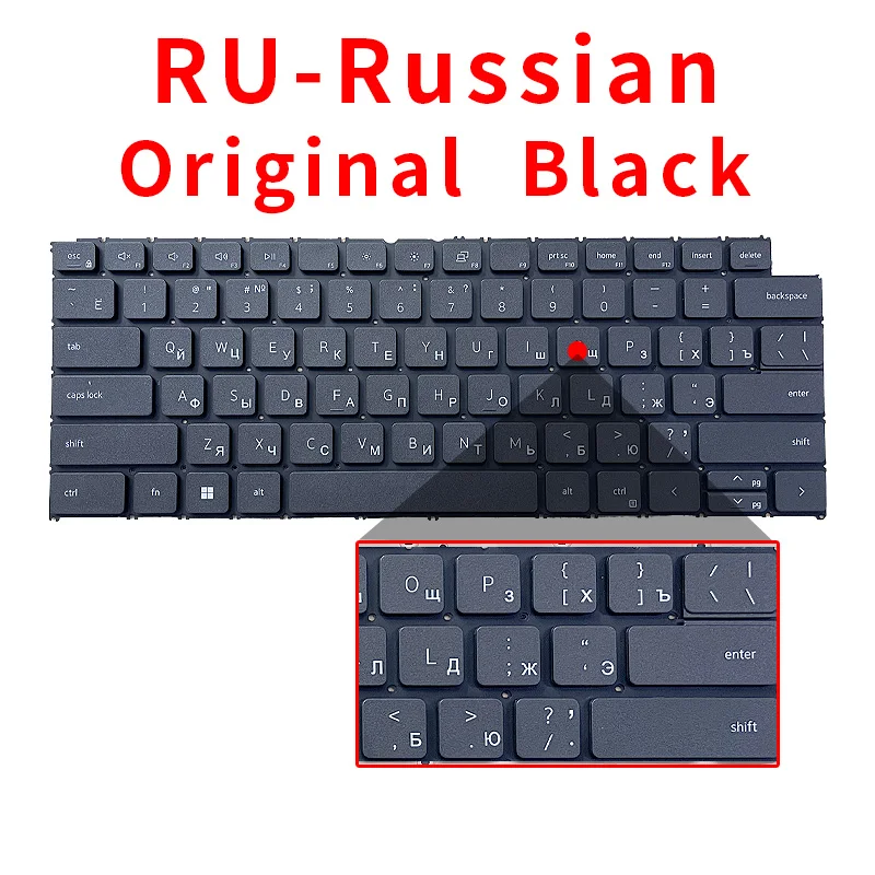 New Original US Russian Backlit For Dell Latitude 3320 3420 Vostro New Original US Russian Backlit For Dell Latitude 3320 3420 Vostro