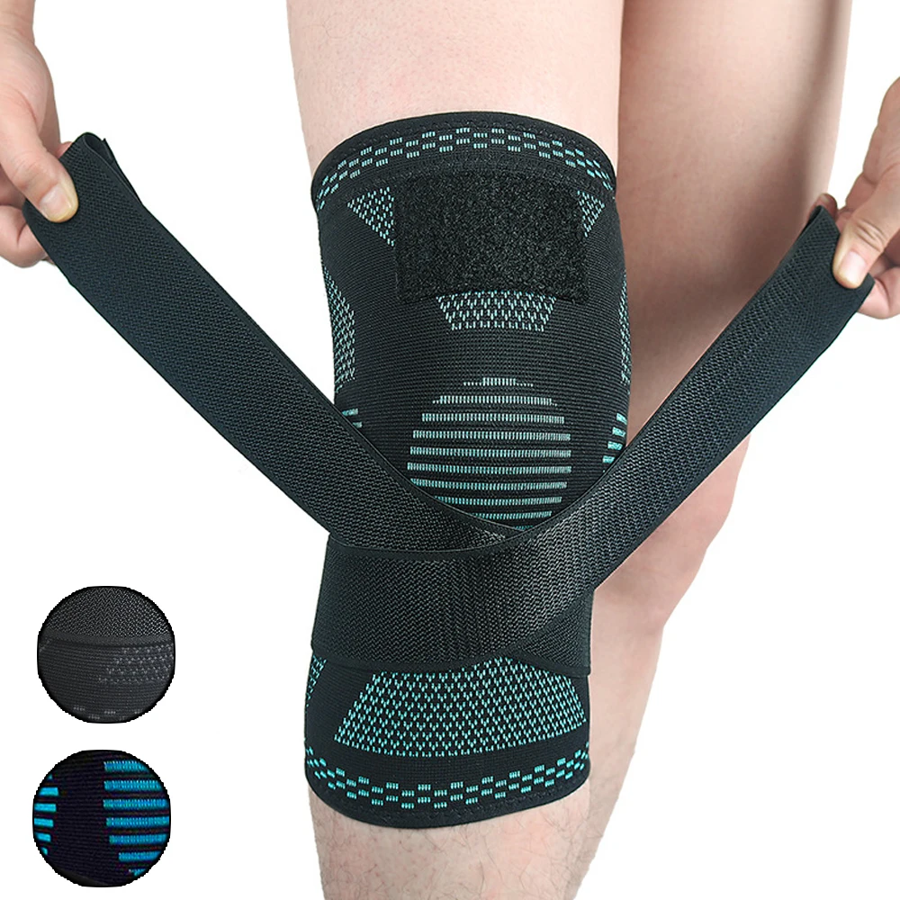 Knee Brace Men Women Knee Sleeve with Detachable Compression Straps Knee Support Knee Pad for Running Workout Fitness Hiking P8