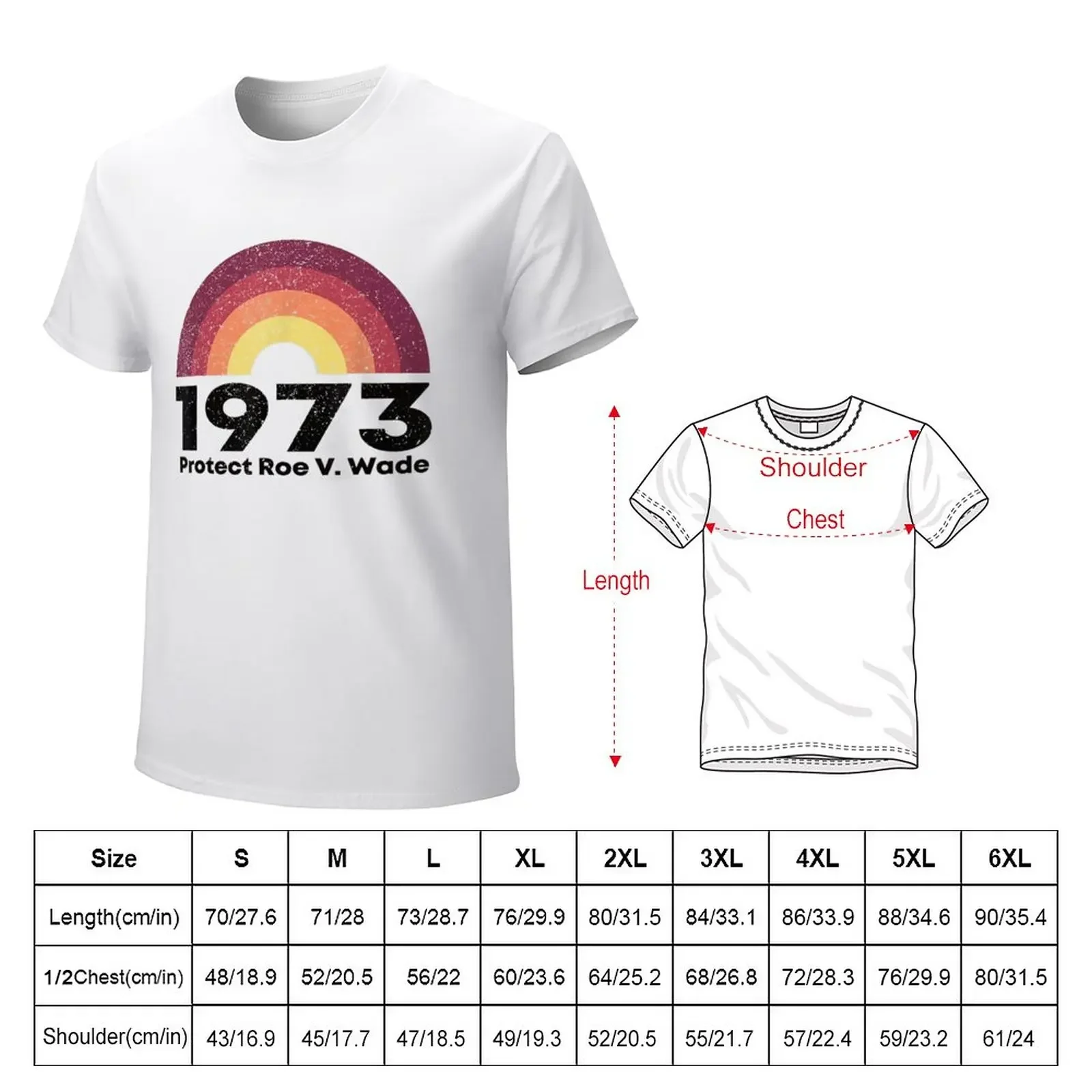 Protect Roe Vs Wade Pro Choice 1973 T-Shirt aesthetic clothes plus size tops mens graphic t-shirts pack