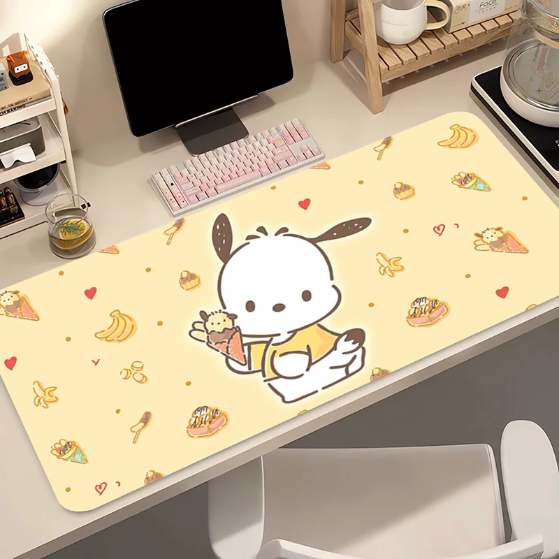 Mouse Pad Large Gamer Keyboard Pad Rubber Desk Mouse Mat Carpet XXL Tapis Souris Gaming Notbook Pochacco Cartoon style Mousepad