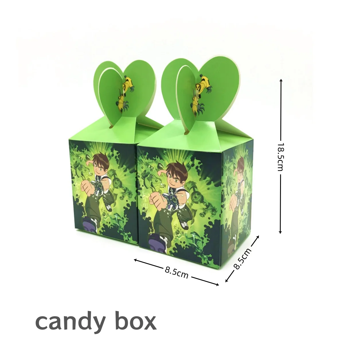 Ben 10 Popcorn Box Birthday Party Decor Ben 10 Gift Box Cookies Chocolate Candy packaging Baby Shower Boys Gifts Party Supplies