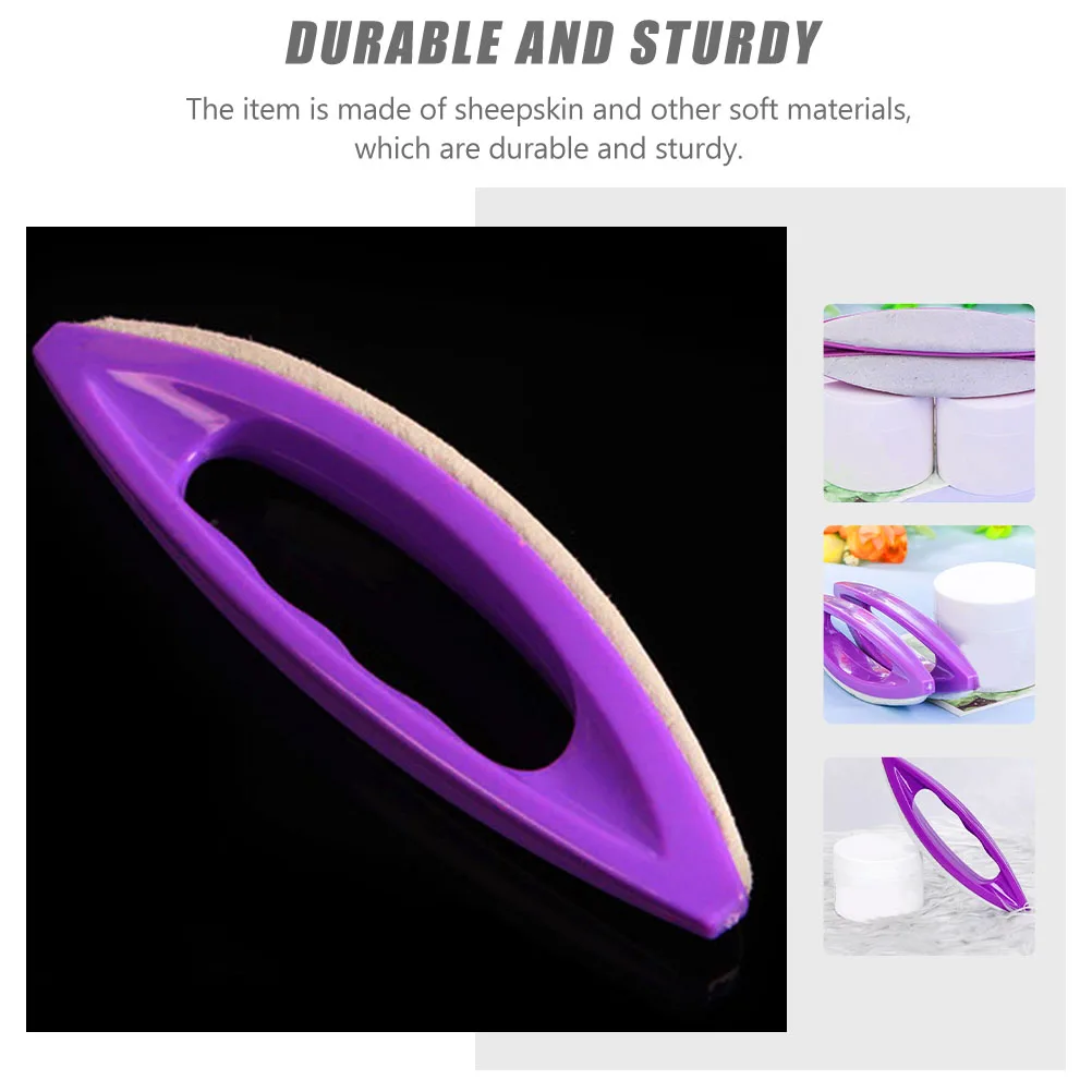 ชุดอุปกรณ์ทำเล็บ 6 ชิ้น แปรงขัดเล็บหนังแกะสำหรับเล็บธรรมชาติและเล็บปลอม ชุดดูแลเล็บแบบพกพา