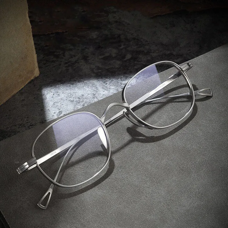 Retro Men Eyewear Filter Blue Light Eyewear Prescription Myopia Reading Lenses Photochromic Optical Titanium Glasses Astigmia