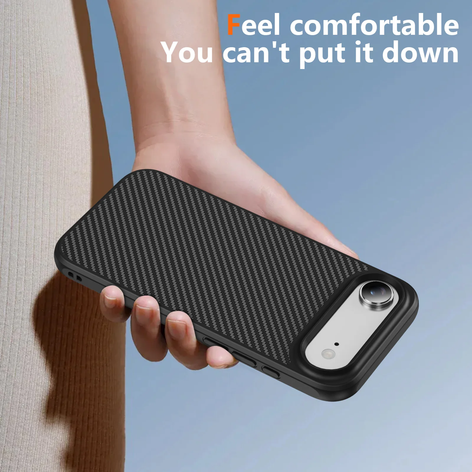 Funda de fibra de carbono con carga inalámbrica para Iphone 17 Air 15 16 17 Pro Max 14 Plus 13 Pro Iphone17 Iphone16 Iphone15