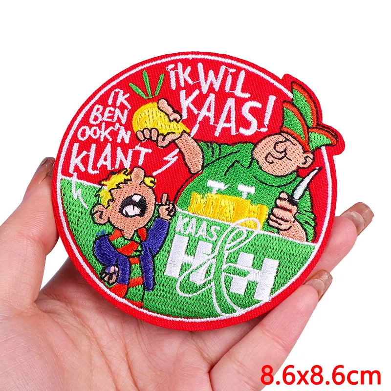 Netherland Embroidered Patch Kruikenstad Peeënrijk Beer Carnaval Applique 013 party Emblem Iron on Patches for Clothing Stickers