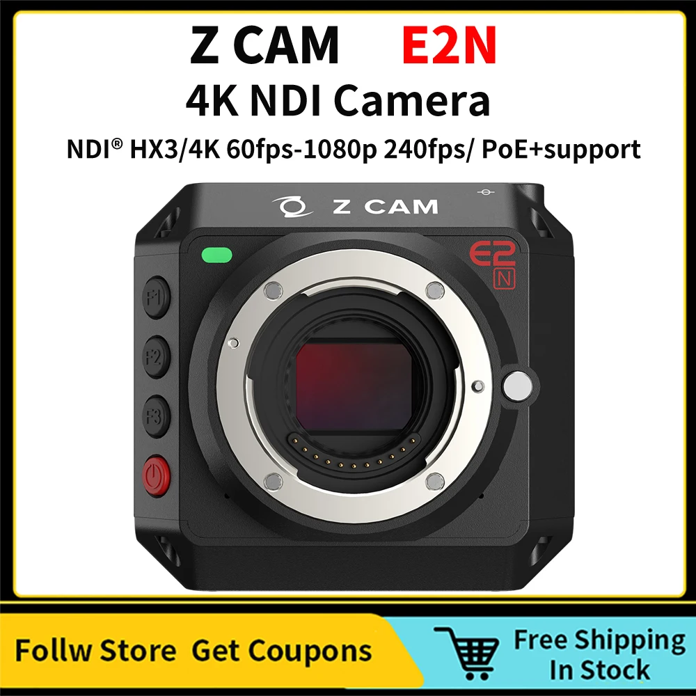 Z CAM E2N 4K NDI HD Live Photography Camera M43 Frame MFT Mount Support 4/3