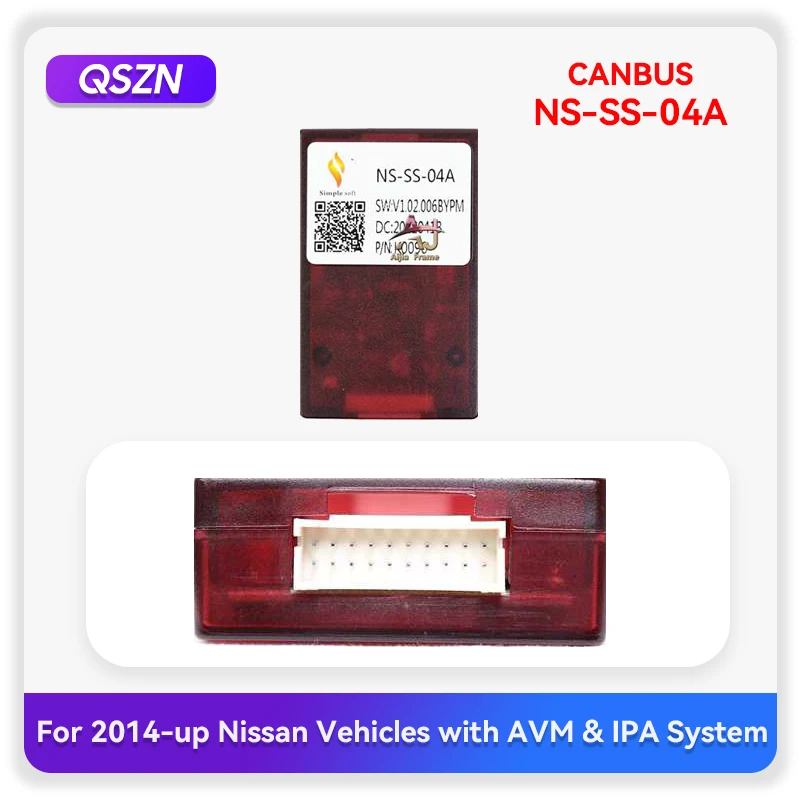 

QSZN Car Radio Canbus For Nissan Altima X-Trail Qashaqi Rogue Sport Murano Maxima Kicks Navara Terra Decoder Adapter NS-SS-04A