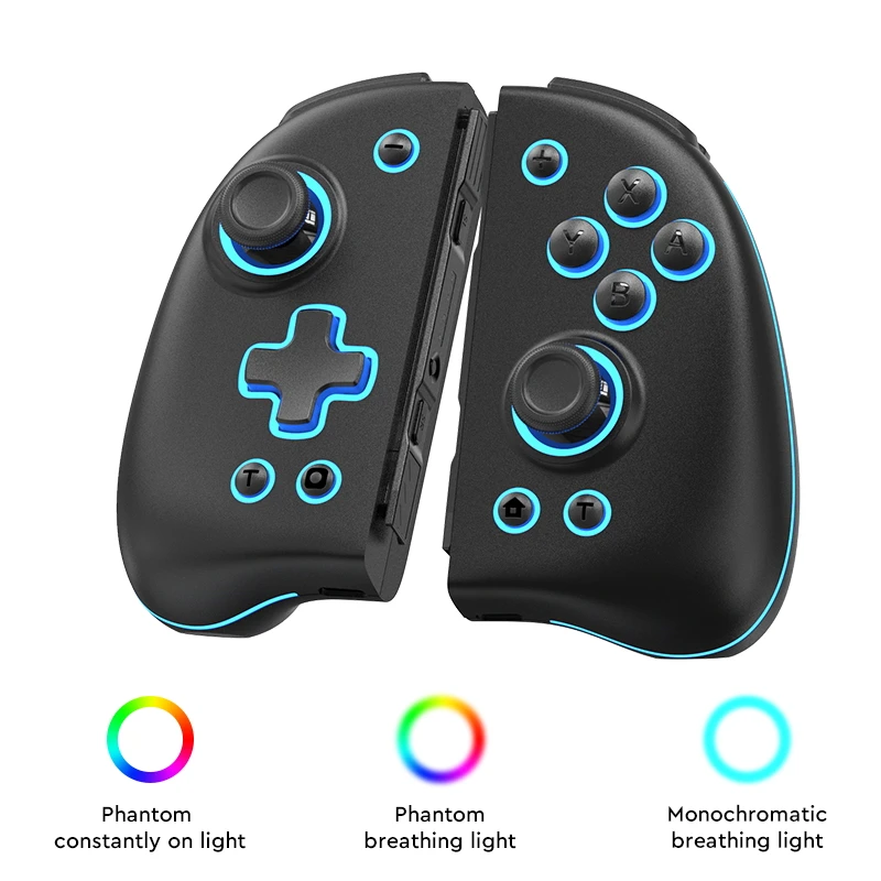 LinYuvo KS47 YS47 Joypad Controller Auto Bluetooth Turbo Function Wireless Handle For Switch/OLED Mechanical button metal rocker