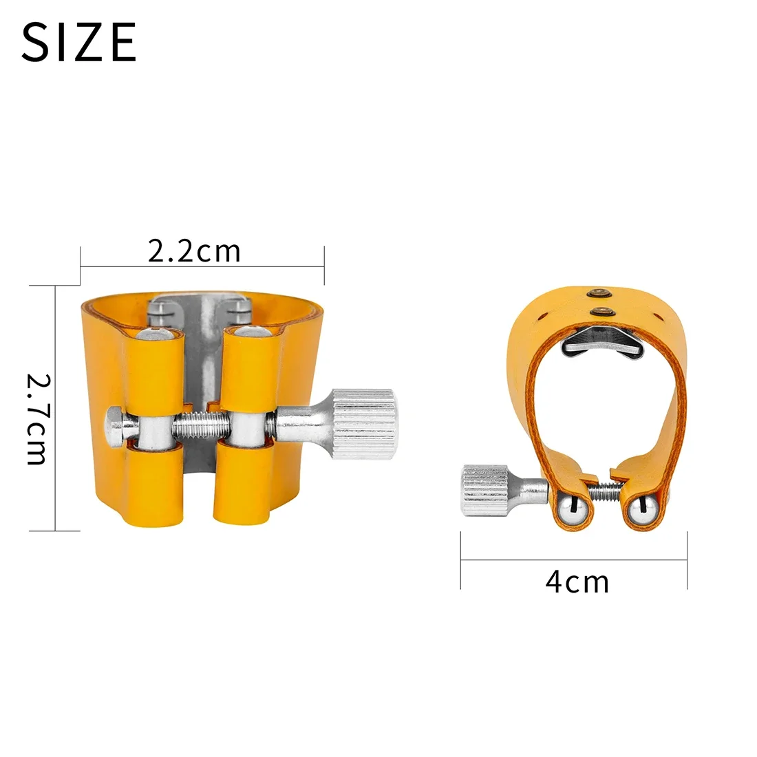 سوبرانو الساكسفون مقاطع جلدية الساكسفون المعبرة المفاجئة الملونة على شكل حرف U لينة الجلود بطاقة Headjoint سوبرانو ساكس أجزاء #5