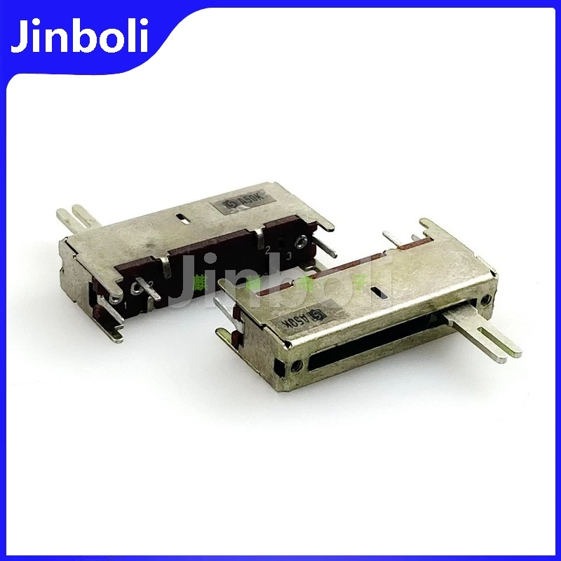2PCS 35mm Single 3Pins A50K Straight Sliding Potentiometer Mixer Sound And Light Control Fader Sliding Stroke 20mm