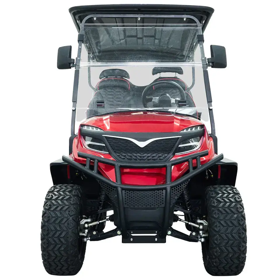 

New Model One-button Start 72v 120/200Ah Lithium Battery 7.5kw 14 Inch Wheel Powered 2 4 6 8 Seats Electric Golf Cart