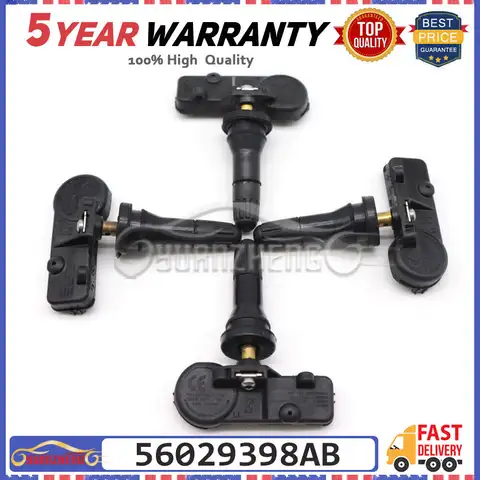 Sensor do sistema de monitoramento de pressão tipo pneu 56029398 AB para Dodge Challenger Charger Durango Journey 2010-2016 433MHZ Sensor TPMS