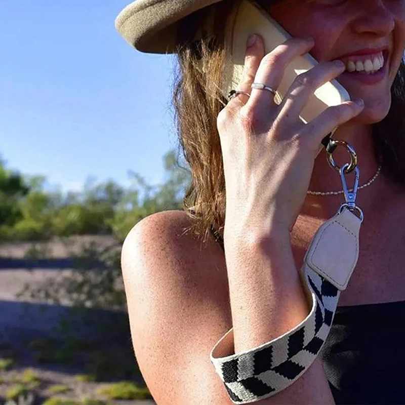 Cinturino per telefono con Clip per custodia con cerniera e cinturino per telefono con tracolla per portafoglio cordino per telefono a tracolla per donna Gilrs