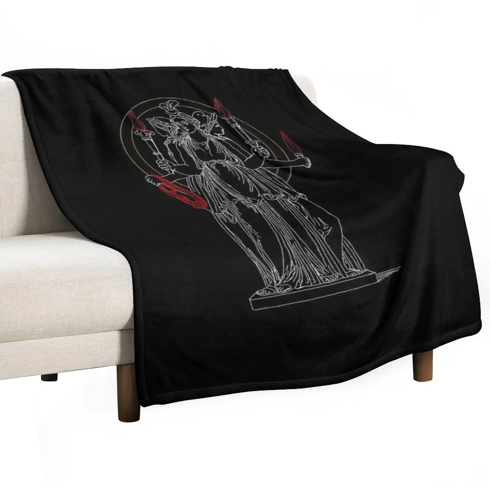 

Hekate, Goddess of Magic Throw Blanket Sleeping Bag Polar Shaggy Blankets