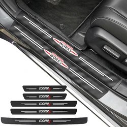 GR Sport Carbon Fiber Car Door Threshold Sill Protector For mini coopers R56 R50 R51 R52 R53 R52 R55 R57-R60 Trunk Rear Stickers