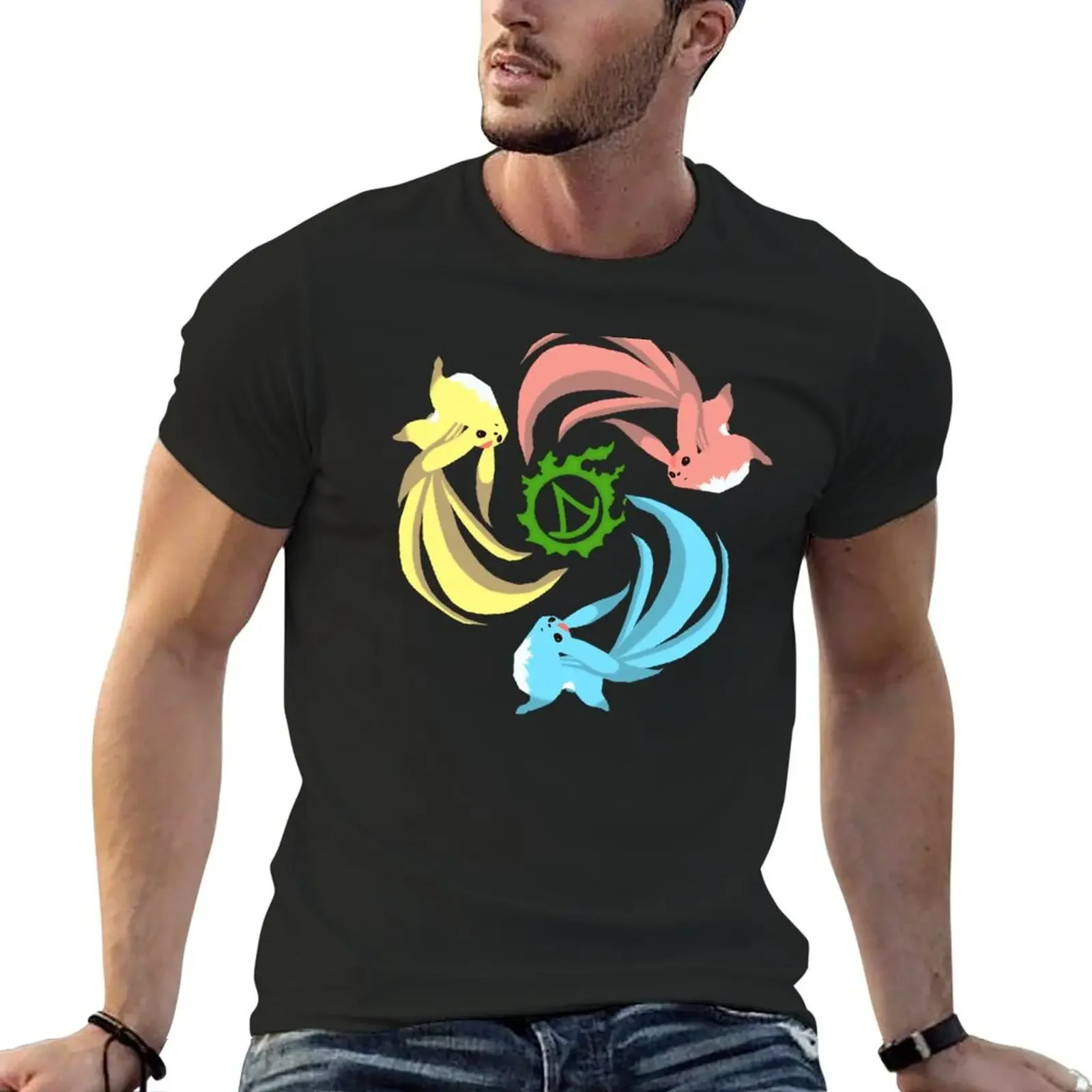 FFXIV Summoner - Carbuncles T-Shirt customs design your own anime t shirts animal prinfor boys tee shirts for men