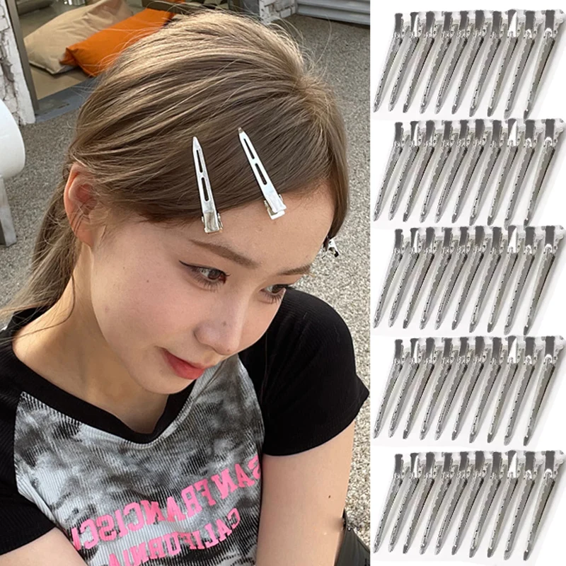 10Pcs Professional Ladies Salon Fixed Hair No Bend Hair Pin Curl Hairclip Makeup No Crease Hair Clip Hairdressing Styling Tools