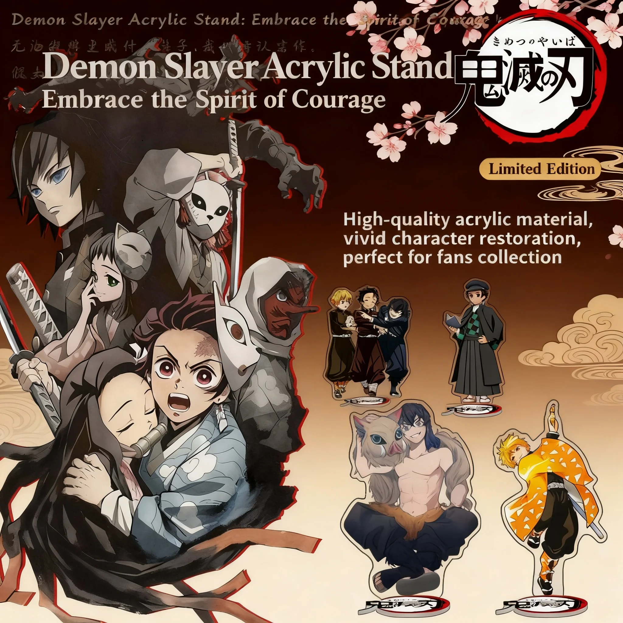 

Anime Demon Slayer Kimetsu no Yaiba 1 40 Large Acrylic Stand Figure Display Statue Kamado Tanjiro Nezuko Merchandise