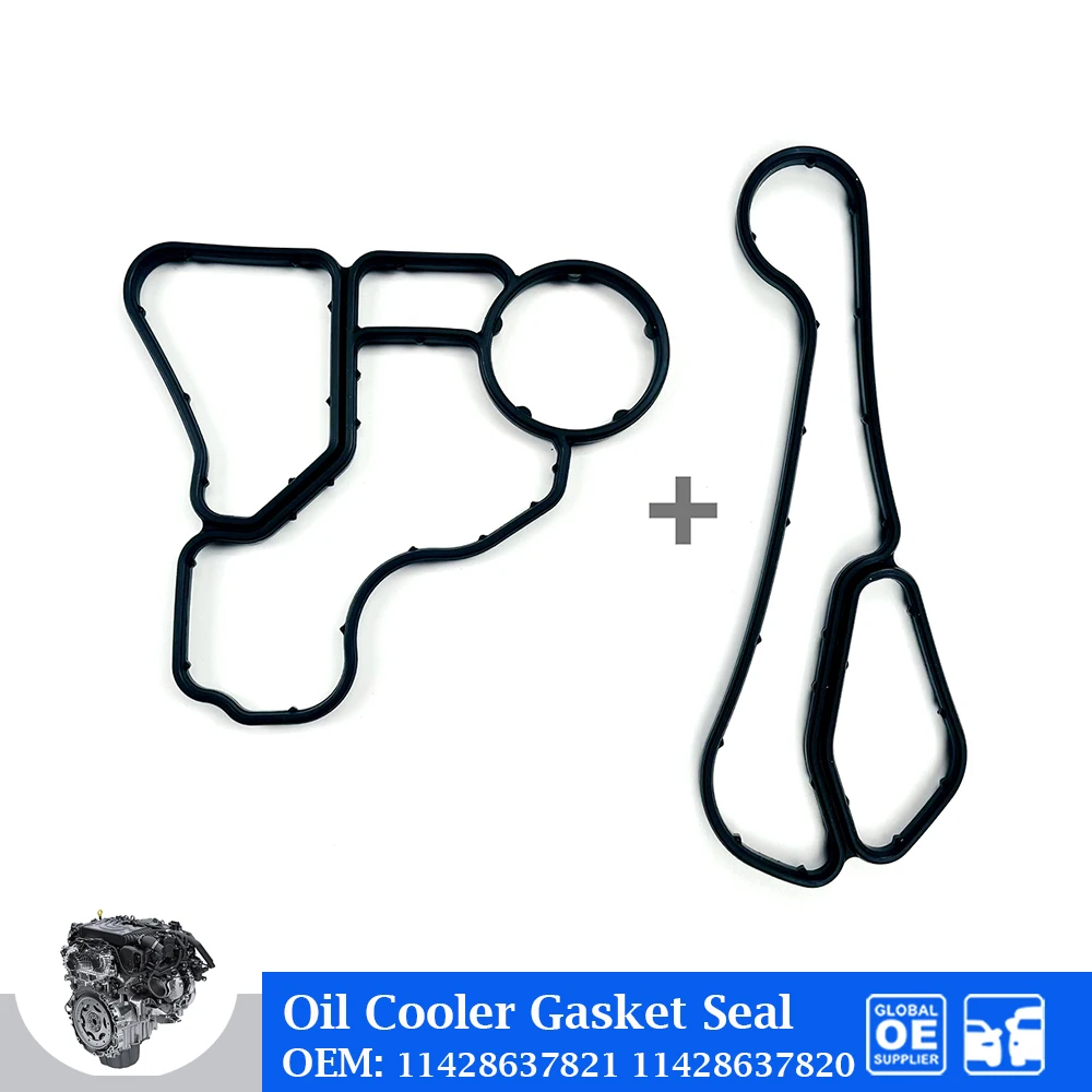 

Engine Oil Filter Housing Seal Gasket For BMW E84 E90 E60 E82 E83 E92 Oil Cooler Gasket Car Accessories 11428637821 11428637820