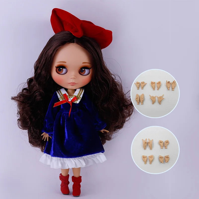 ICY DBS Blyth Puppe, hellbraune Haut, mattes Gesicht mit Augenbrauen, Sonderpreis, 1/6 BJD JOINT Body Neo, Weihnachtsgeschenk, Anime