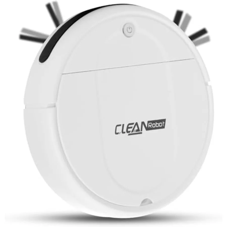 Robot Vacuum for pet hair, white ABS plastic, 3000Pa suction power, ultra-thin quiet 3-in-1 vacuum and mop