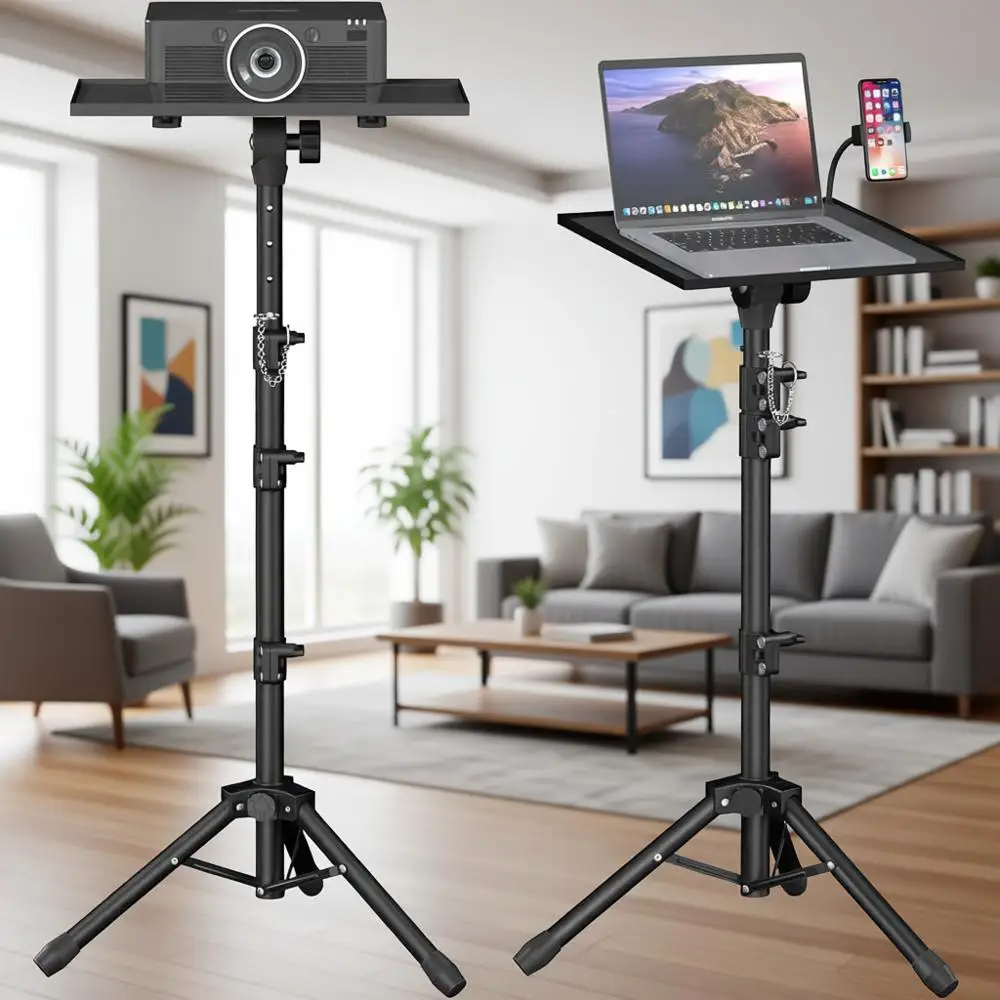 

Регулируемая по высоте подставка для проектора 22-63 для штатива, ноутбука и уличных кинопоказов