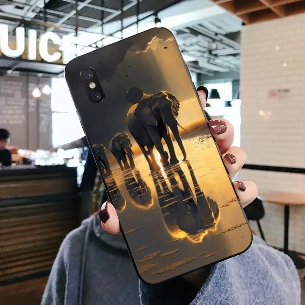 Dier Olifant Telefoon Case Voor Xiaomi Mi 5X 8 9 10 11 12 Lite Pro 10T Poco X 3 Pro Poco M3 Note 10 Pro Lite