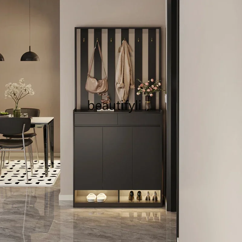 

Отличные скидки! Ультратонкий шкаф для обуви, прихожий шкаф, встроенный простой органайзер для обуви, тумба с вешалкой.