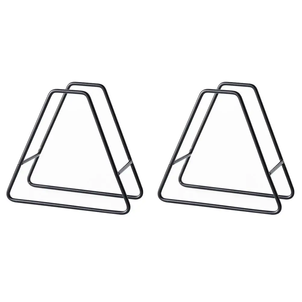 

2Pcs Coaster Rack Iron Cup Iron Coaster Holder Pad Holder Drinking Organizer Space Saving Table Tidy Multifunctional