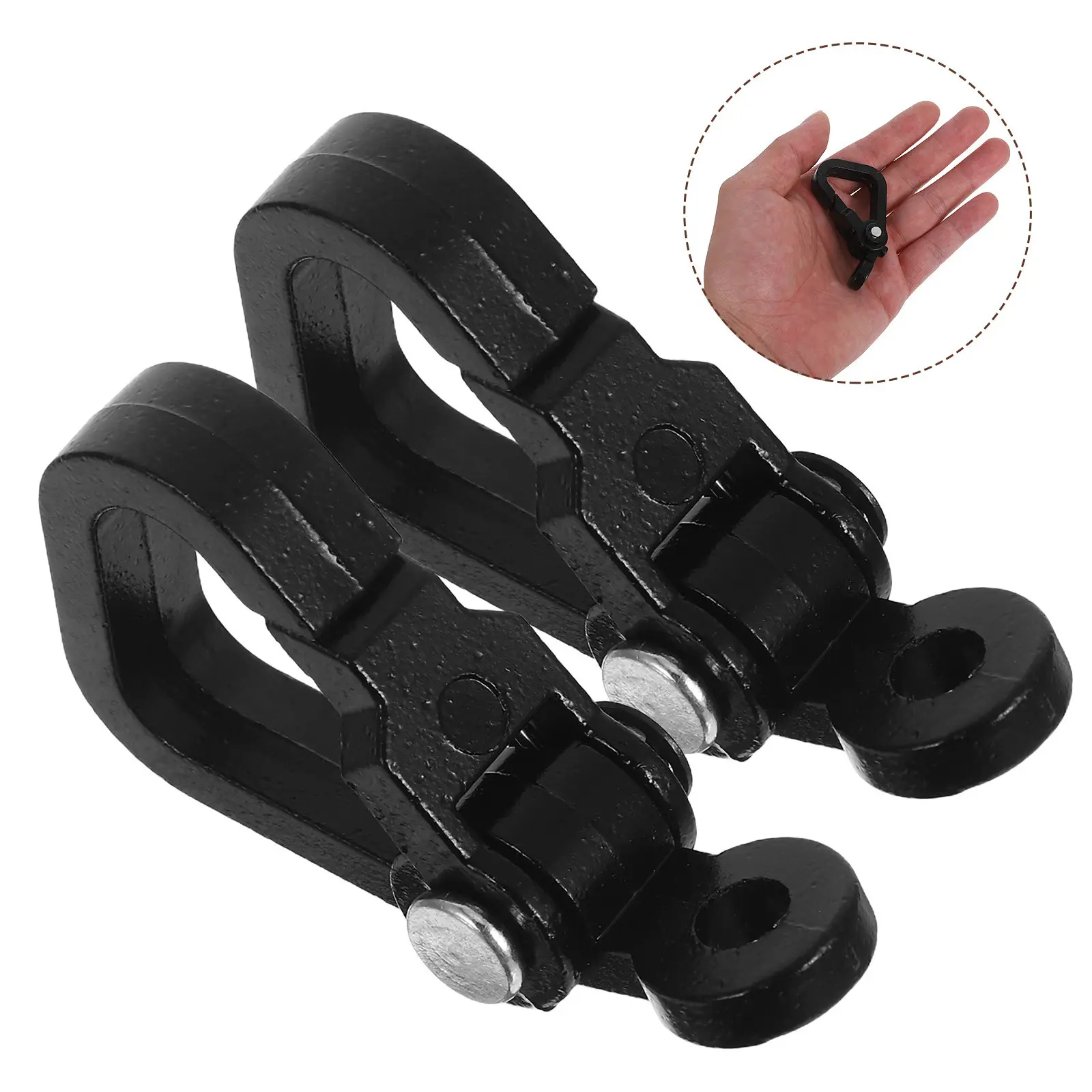 

2Pcs Motorcycle Hanger Hook Universal Metal Holder Luggage Bag Hook Black for Electric Scooter Accessories