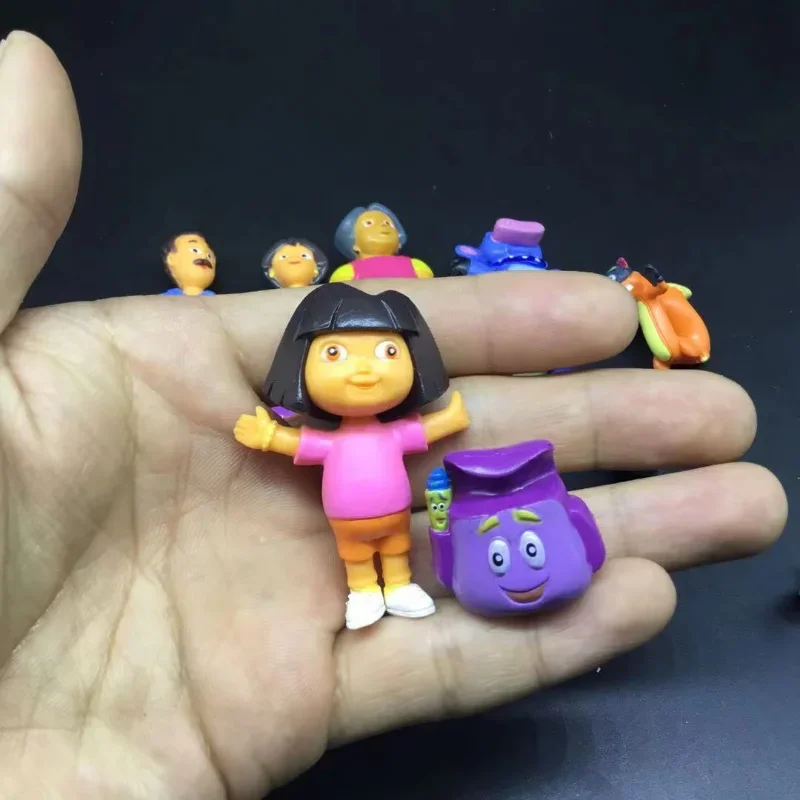 Dora Explore Action Figures 12pcs/set Cute Cartoon Figures Model Dolls Kids Toys Collection Room Decoration Car Ornaments Gifts