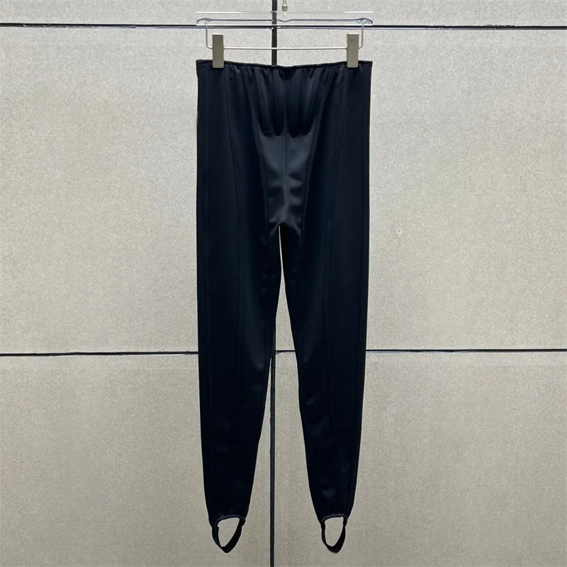 レディースパンツ 新しい伸縮性のあるスリムフィットペンシルパンツ 冬2025 フィッシュボーンスプライシング フットステッピング ヨガパンツ y2k レディースレギンス