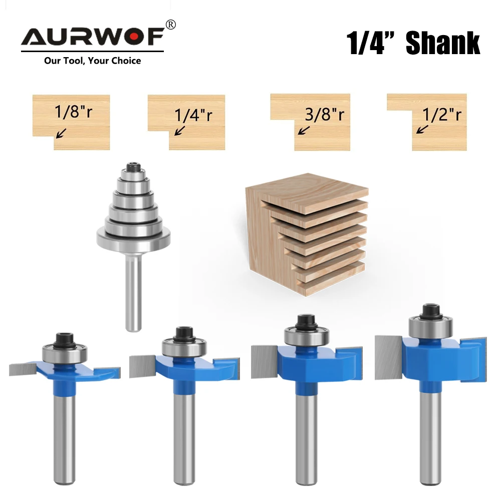 AURWOF 4PCS 1/4