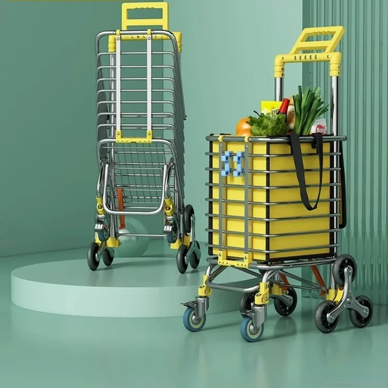 Pull a cart withgrocery cart, a shopping driver,  portable folding trailer,pull rod cart for climbing stairs.