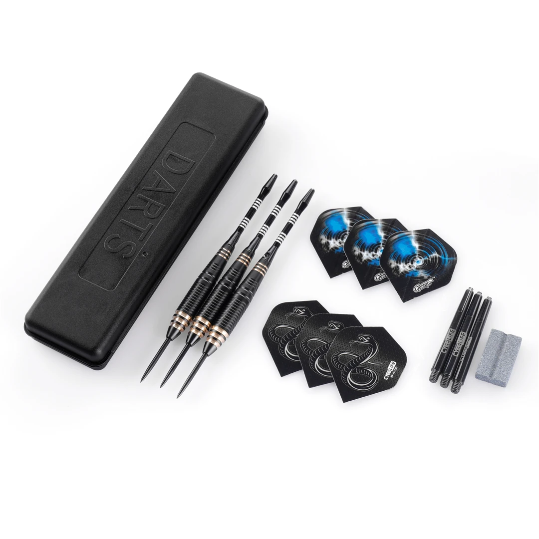 CyeeLife 26g Professional Dart Set 3PCS Steel Tip Darts Flights Anti-Fall Hard Dart Pure copper Dart Flying For Dartboard