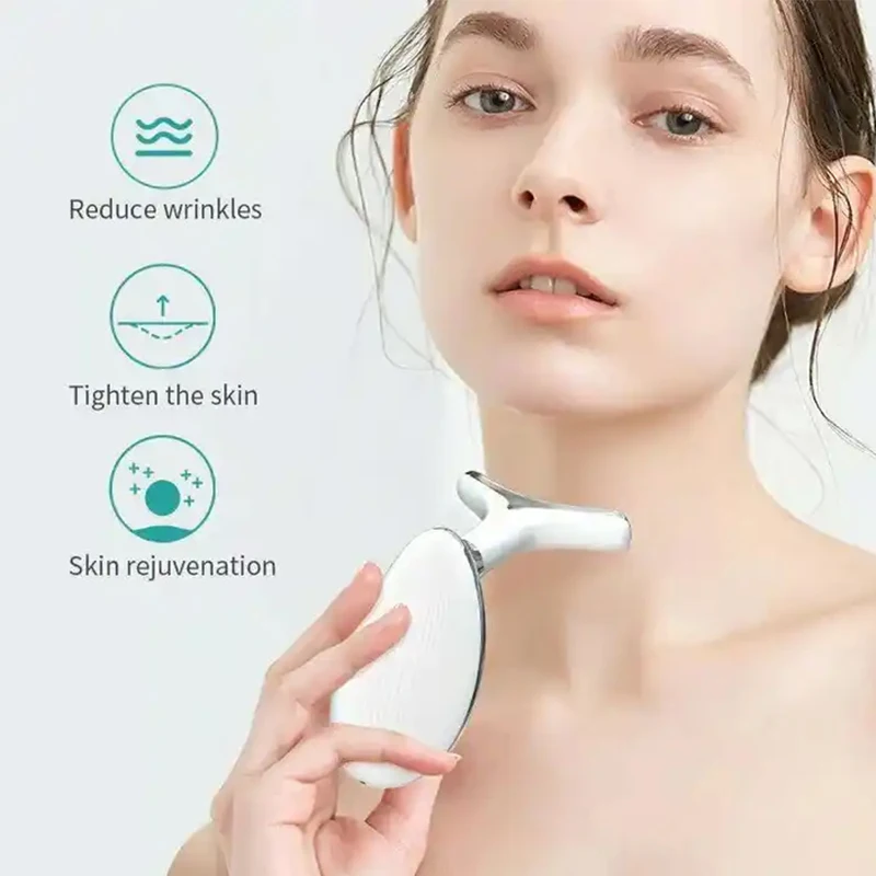 Anti Rugas Massageador Facial, Microcorrente RF, Pescoço Rosto Beleza Instrumento, Face Lifting Machine, Apertar a flacidez Cuidados Com A Pele