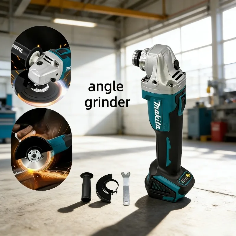 

Makita DGA404 100MM Brushless Cordless Electric Angle Grinder Metal Wood Power Tool Grinder Grinding Polishing Cutting Machine