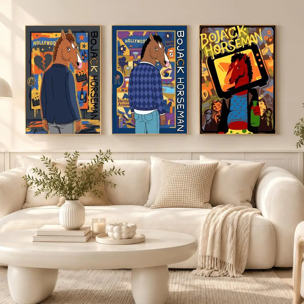 Funny B-BoJack H-Horseman Poster Wall Art Print Decorative Mural Home Decor Gift Unframed